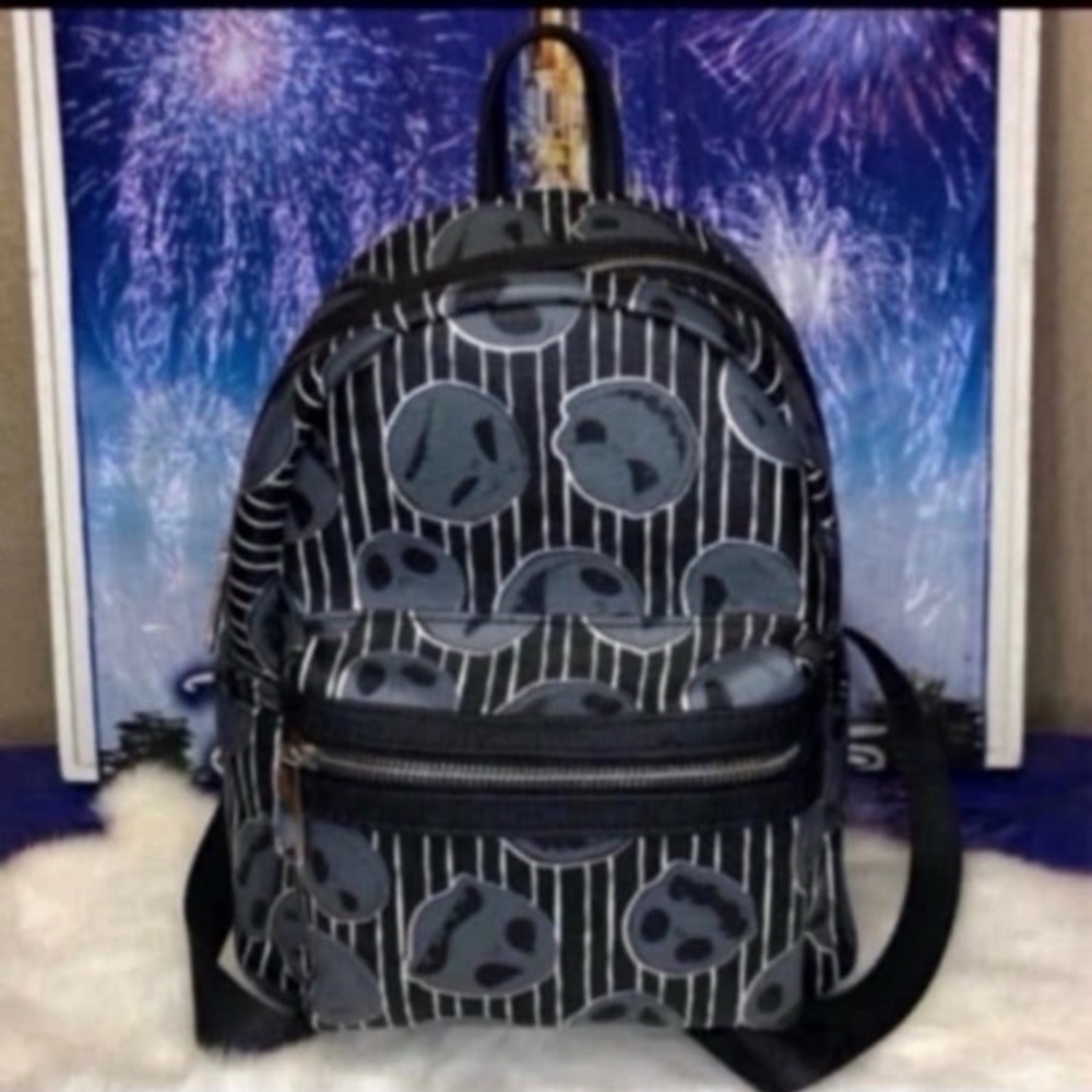 Disney parks jack skellington pinstripe mini backpack